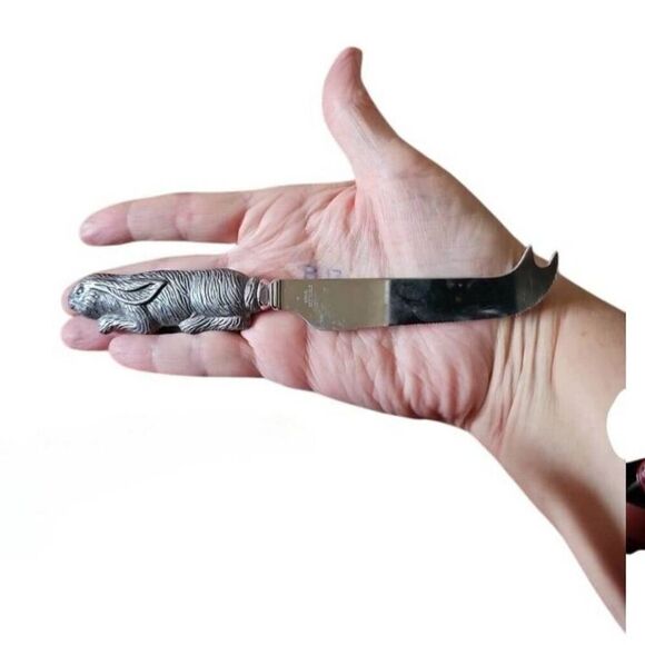 Aurthur Court Rabbits Cheese Knife Slicer Stainless Steel Rabbit Handle Cheese K - Picture 1 of 7